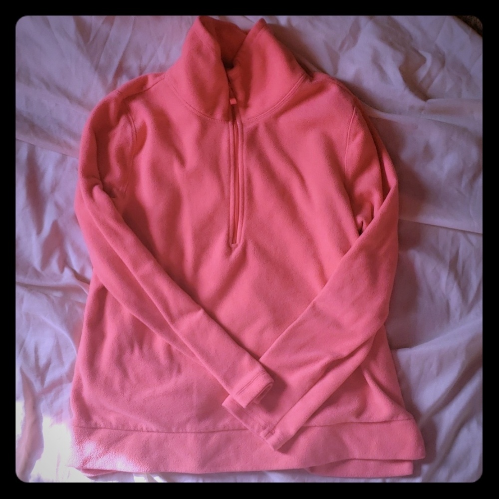 Old Navy Pink Partial Zip Up Sweatshirt